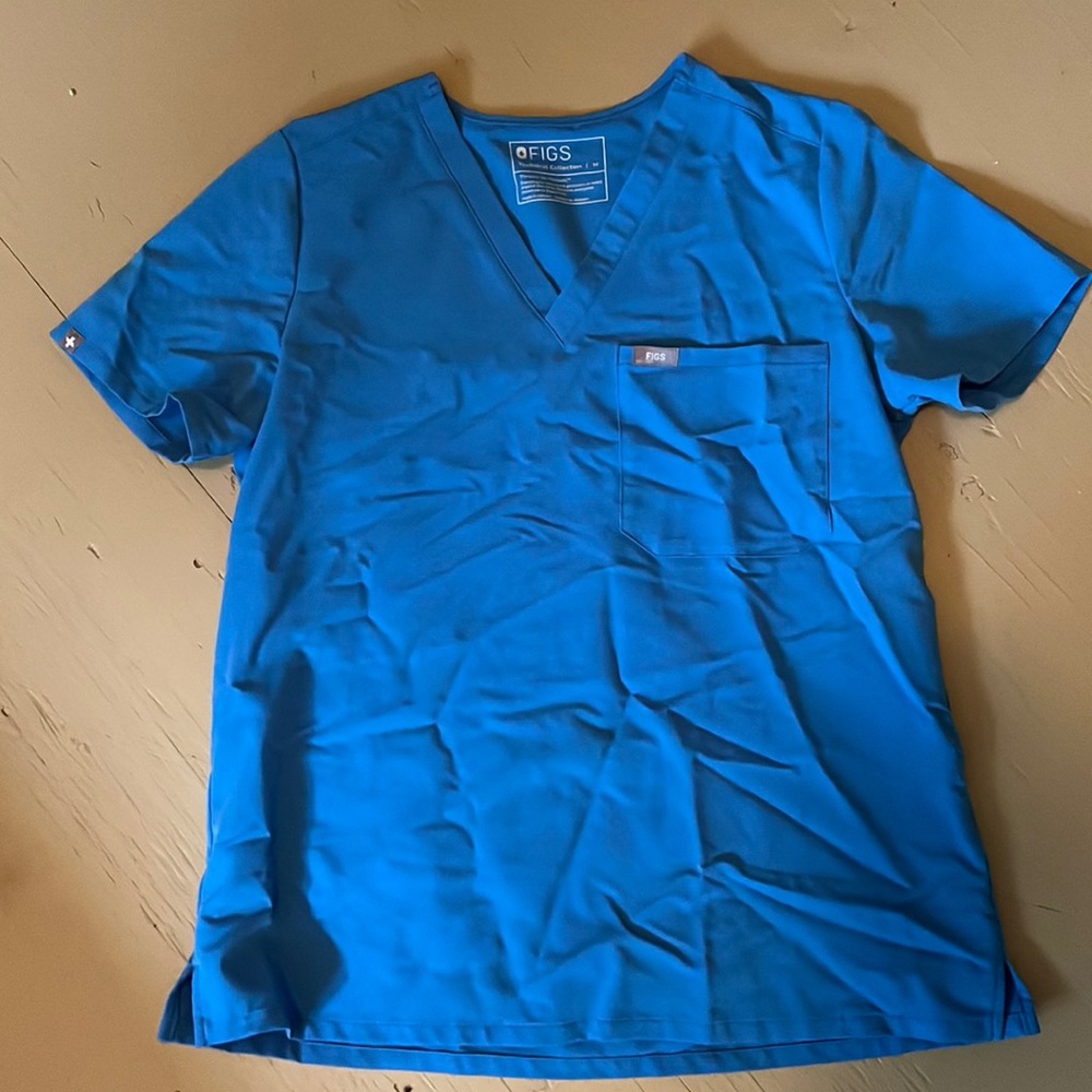 FIGS Capri Blue S Medium Scrub Top